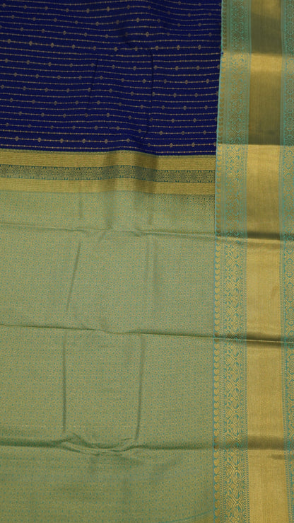 Semi Kanjivaram Silk Saree - Royal Blue