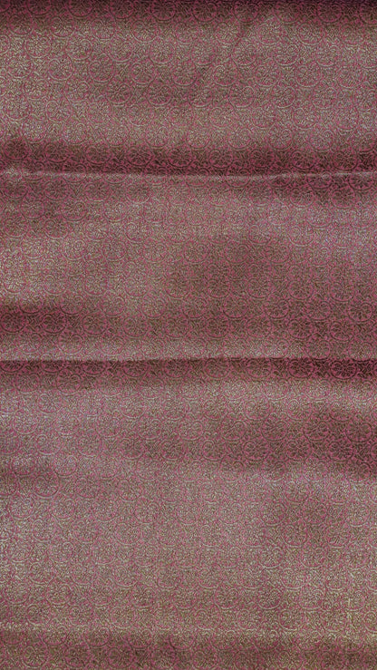 Bamboo Silk Saree Retapett Border- Maroon