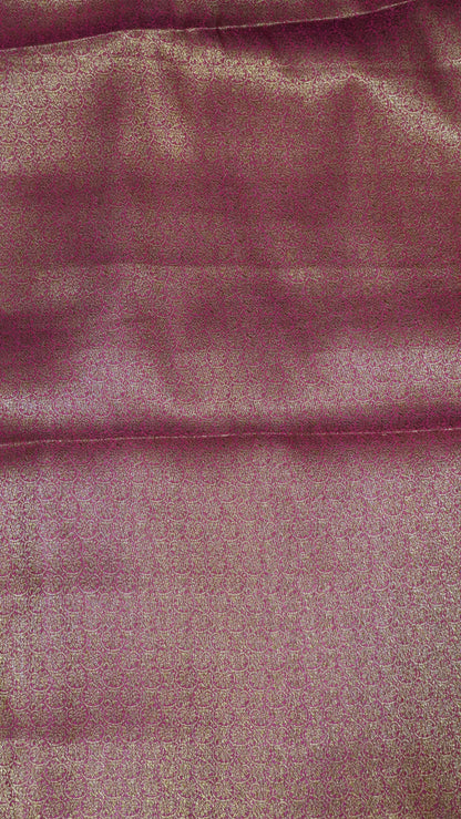 Bamboo Silk Saree Retapett Border- Dark purple
