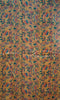 Semi Linen Saree Sea Blue With Orange With Small Zari Border thumbnail
