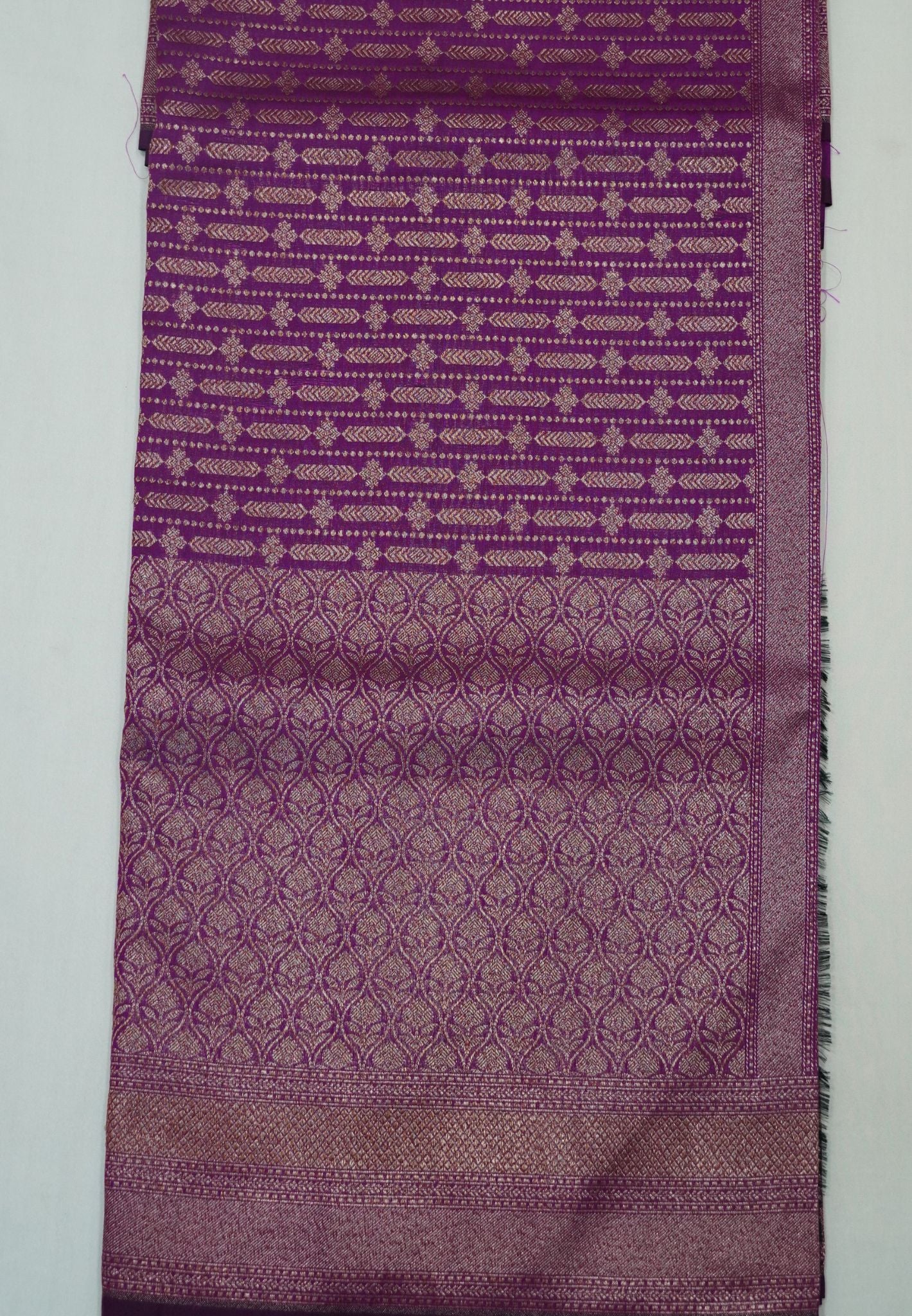 Semi Banarasi Uppada Silk Saree-Magenta
