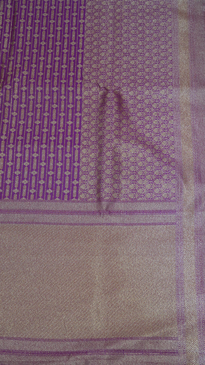 Semi Banarasi Uppada Silk Saree-Magenta