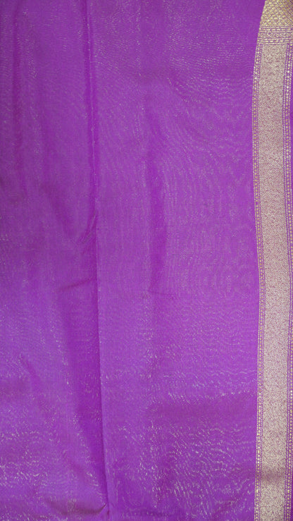 Semi Banarasi Uppada Silk Saree-Magenta