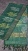 Bhagalpur Cotton Saree Checks Green thumbnail