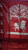 Chappa Semi Tussar Saree Red thumbnail