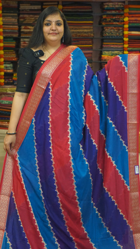 Shiffon Saree Red Border