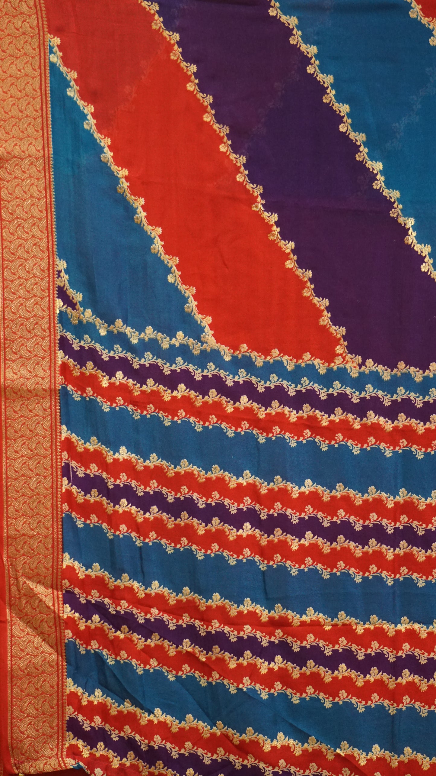 Shiffon Saree Red Border