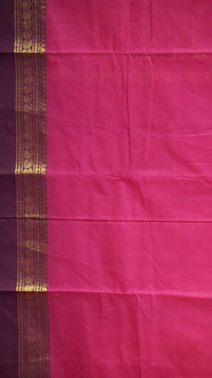 Kanchi Cotton Saree Vanasingaram Pink