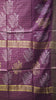 Bhagalpur Cotton Saree Checks Purple thumbnail