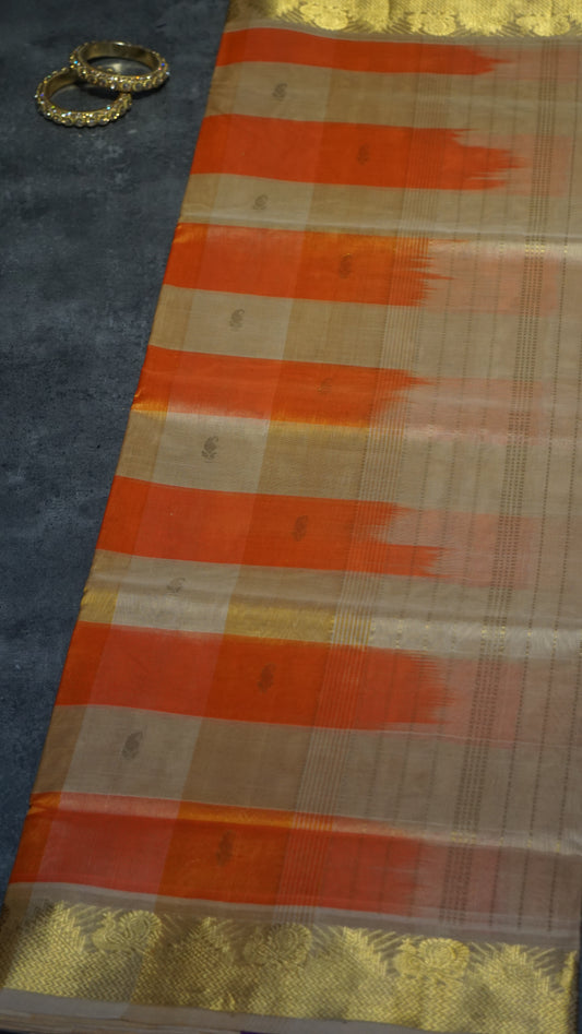 Silk Cotton Saree Sandal