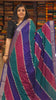 Shiffon Saree Sage Violet Border thumbnail