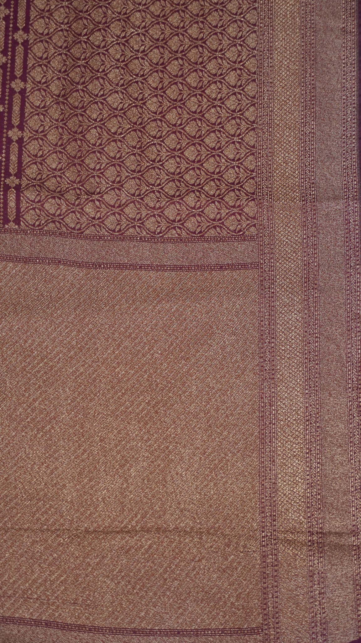 Semi Banarasi Uppada Silk Saree-Wine