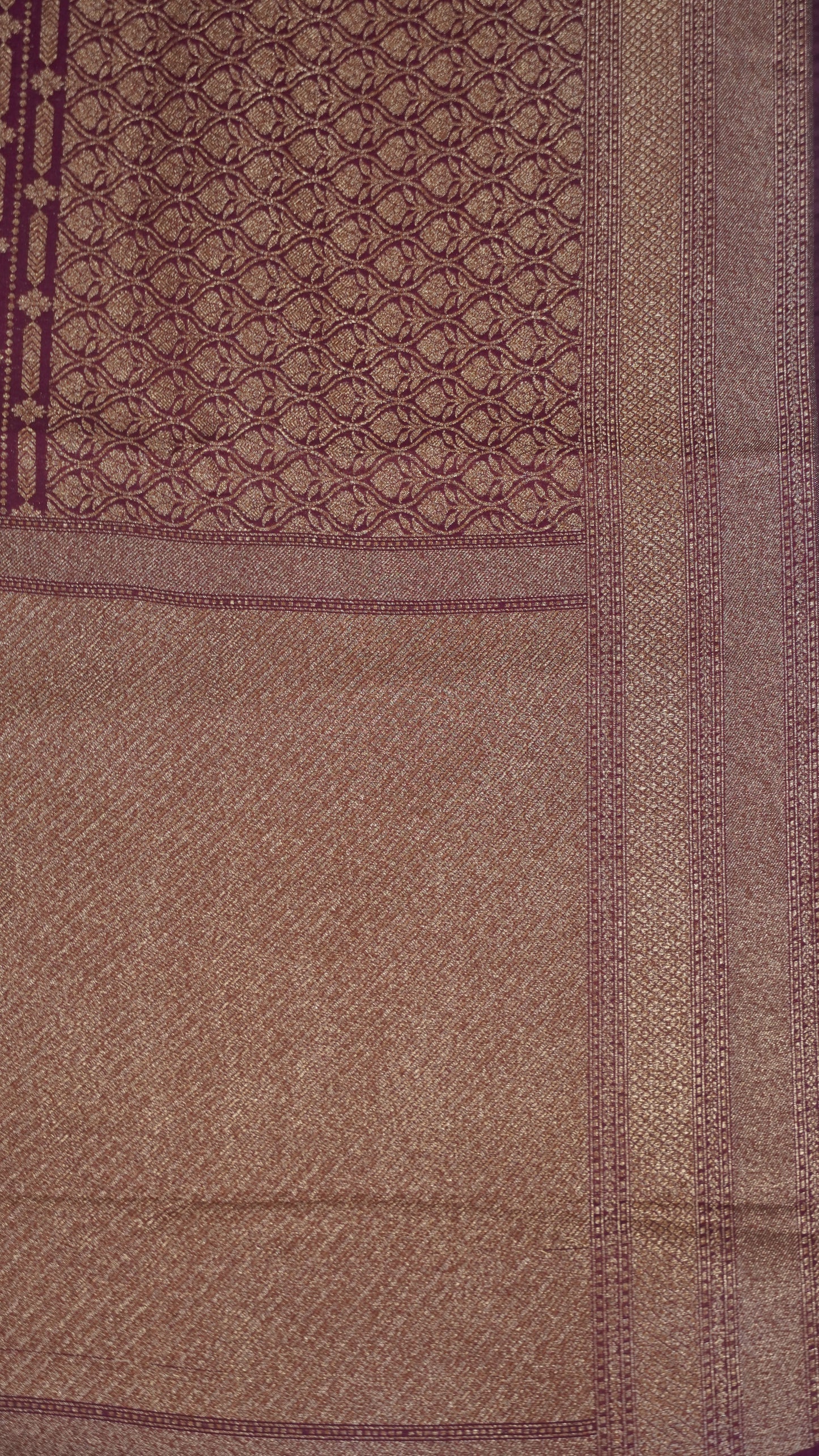 Semi Banarasi Uppada Silk Saree-Wine