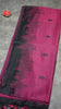 Munga Cotton Saree Ikkat Print Dark Pink thumbnail