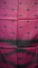 Munga Cotton Saree Ikkat Print Dark Pink thumbnail