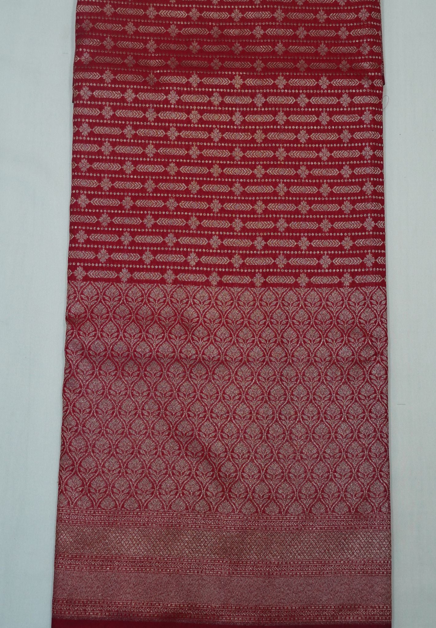 Semi Banarasi Uppada Silk Saree-Maroon
