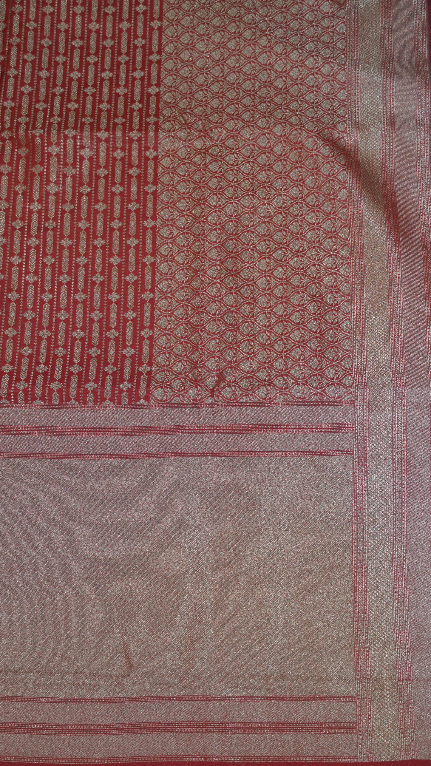 Semi Banarasi Uppada Silk Saree-Maroon