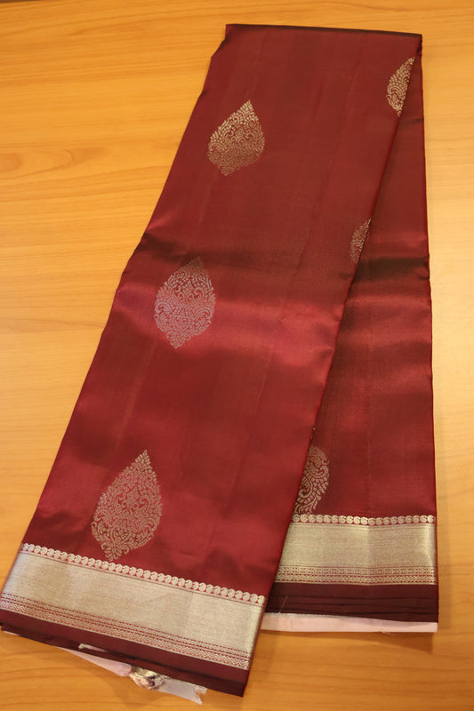 Akshayam - Pure Kanjivaram Saree - Maroon