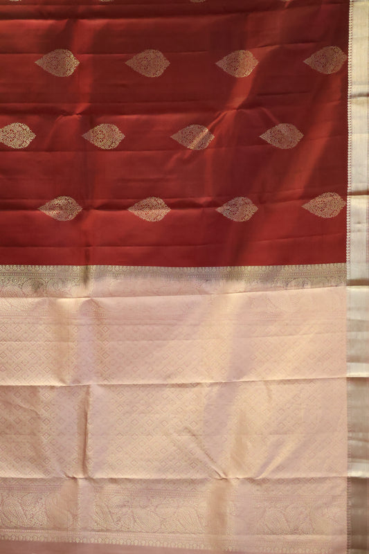 Akshayam - Pure Kanjivaram Saree - Maroon