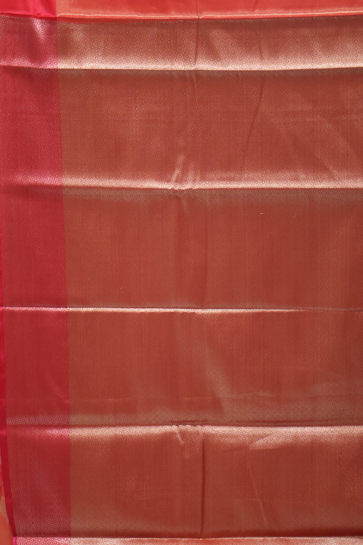 Semi Banarasi Tissue Silk Saree-Orange Vineyard