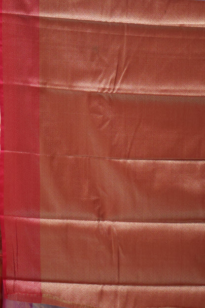 Semi Banarasi Tissue Silk Saree-Lavender Vineyard