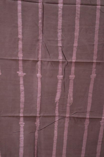 Pure Tussar Saree - Purple Triangle Pattern