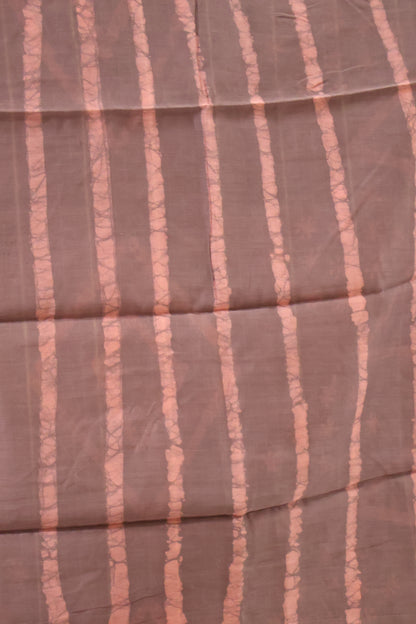 Pure Tussar Saree - Dark Pink Triangle Pattern