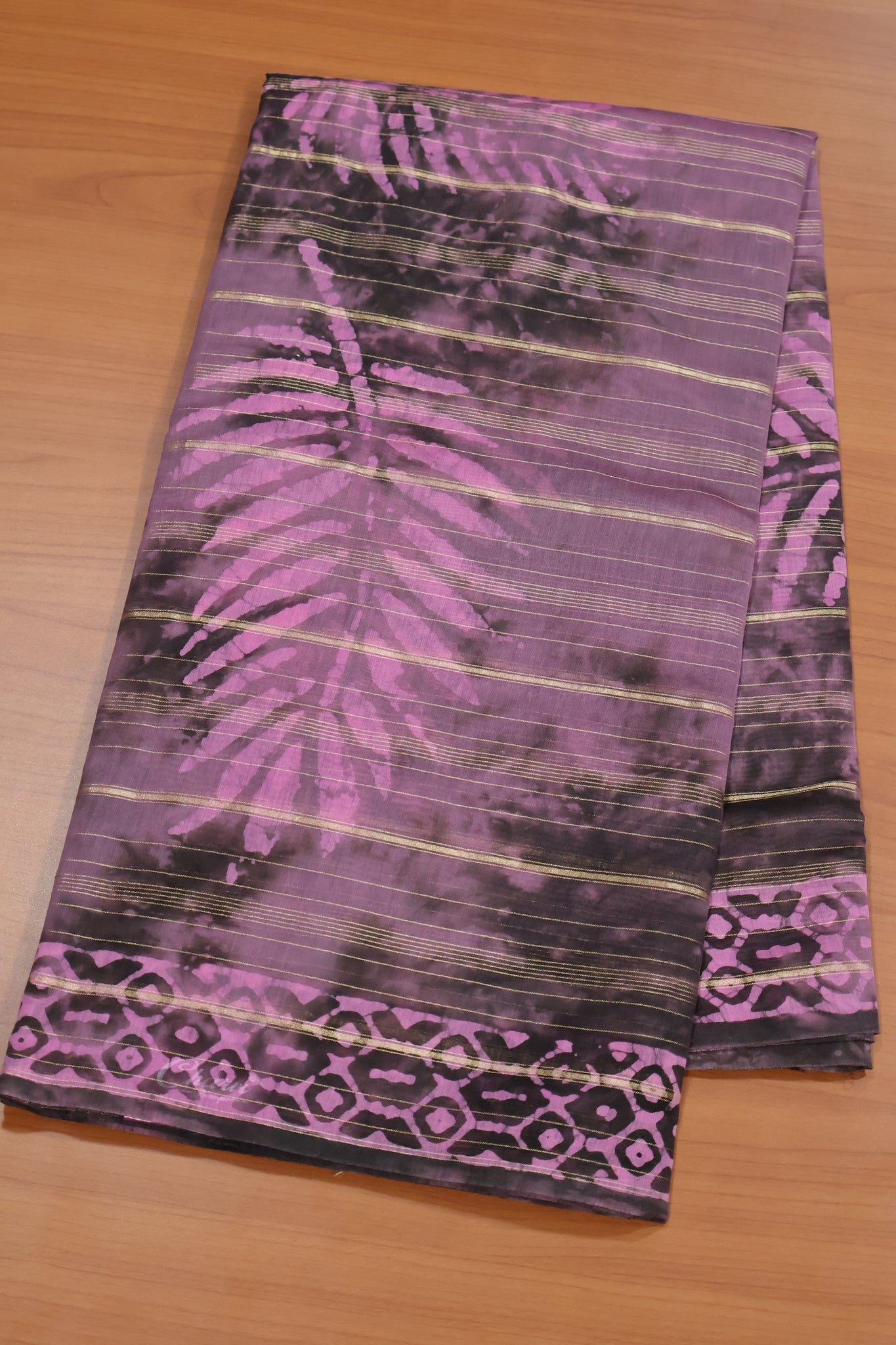 Pure Tussar Saree - Purple