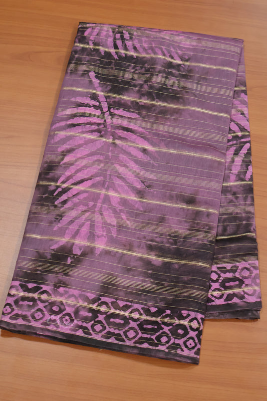 Pure Tussar Saree - Purple