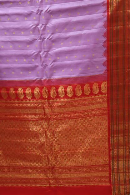 Pure Gadwal Silk Saree - Red