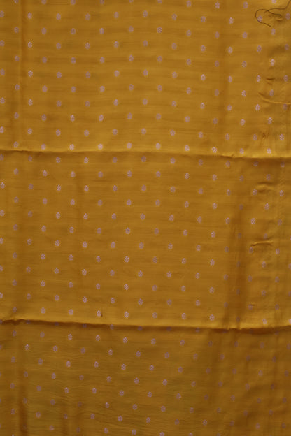 Pure Organza Tussar Saree-Mustard