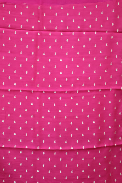 Pure Organza Tussar Saree-Rani Pink