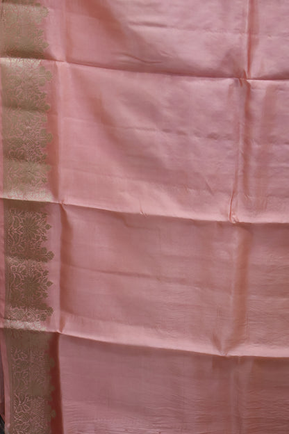 Pure Banarasi Saree Chiniya Silk - Purple Chakram Pattern
