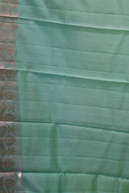 Pure Banarasi Saree Chiniya Silk - Lime Yellow Chakram Pattern