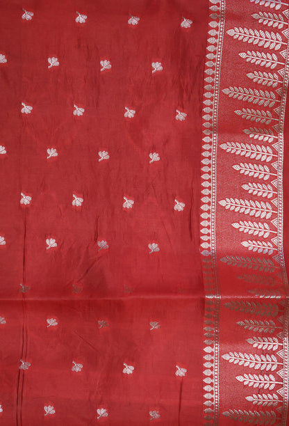 Banarasi Tussar - Ink Blue Vineyard Pattern