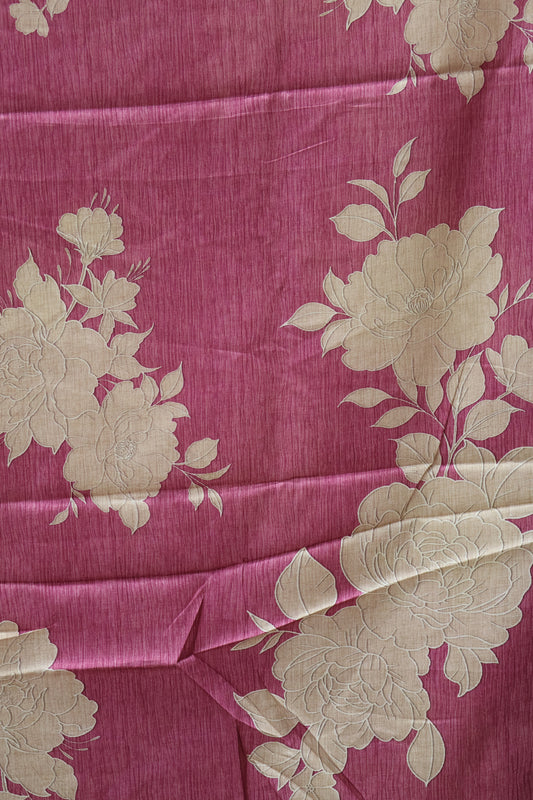 Semi Tussar Soft Saree -Purple