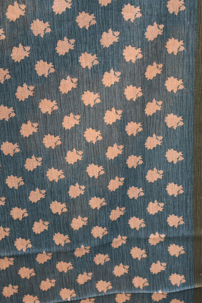 Semi Tussar Soft Saree - Sky Blue
