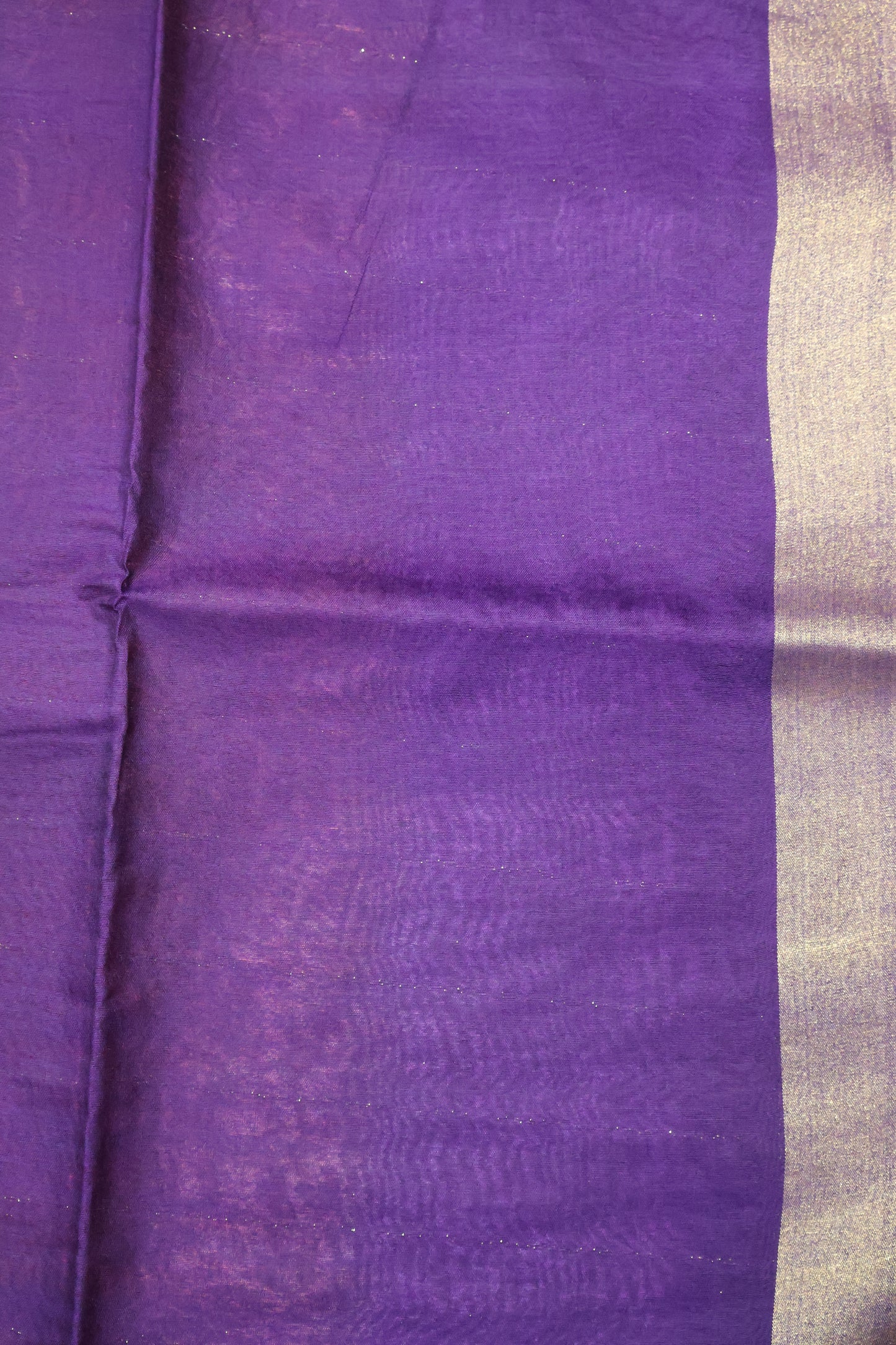 Semi Bhagalpur Tussar Saree-Brick Red-Voilet