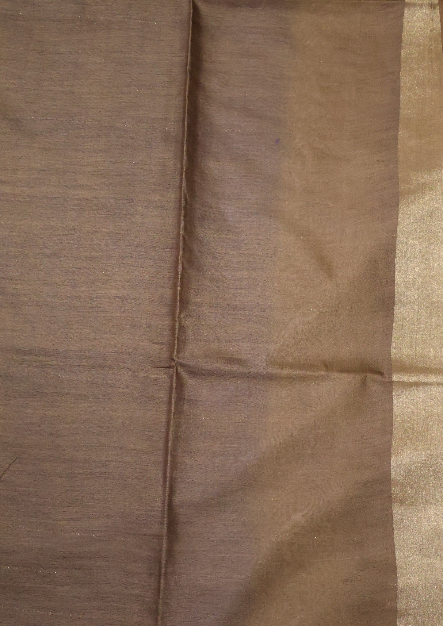 Semi Bhagalpur Tussar Saree-Dark Blue-Gold