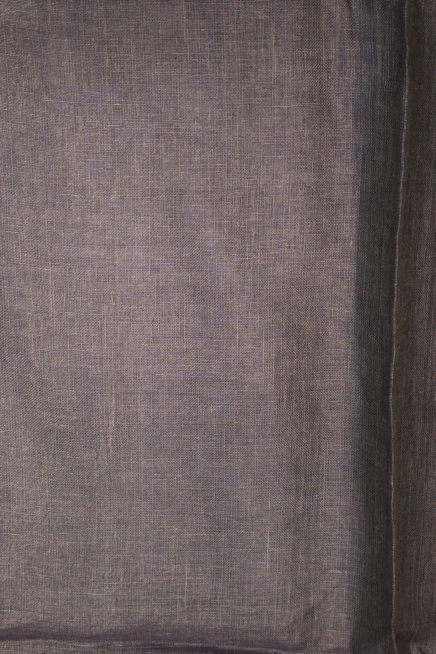 Linen Saree -Navy Blue Chumki Work