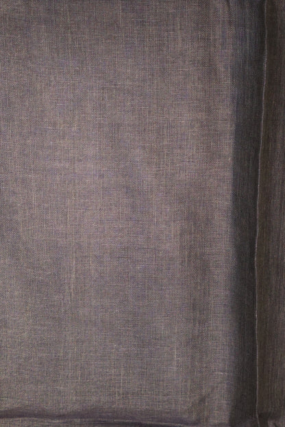 Linen Saree -Navy Blue Chumki Work