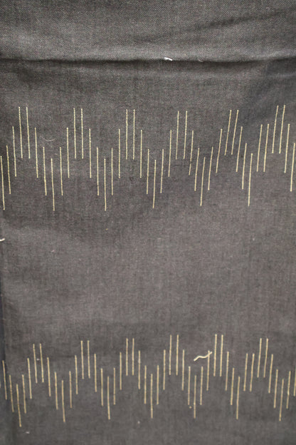 Linen Saree -Mehandi Green Ikkat Weaving