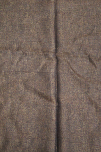 Linen Saree - Chumki Pattern-Mehndi Brown