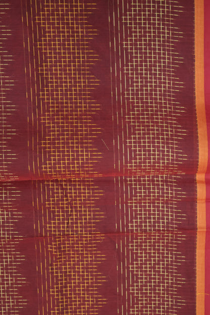 Mercerized Cotton -Village Setup-Maroon