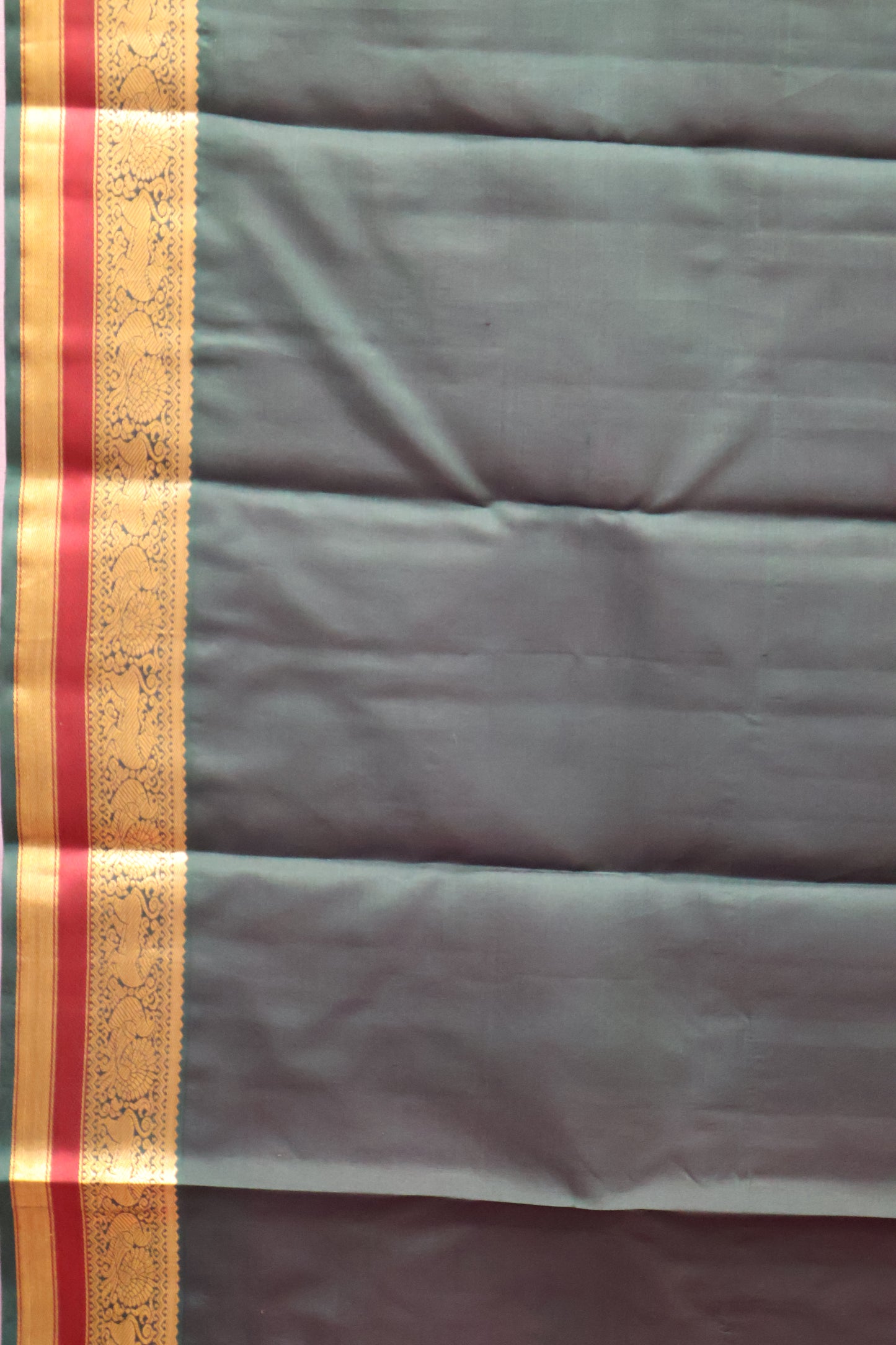 Akshayam - Pure Kanjivaram Silk Saree -Rani Pink Embroider Border