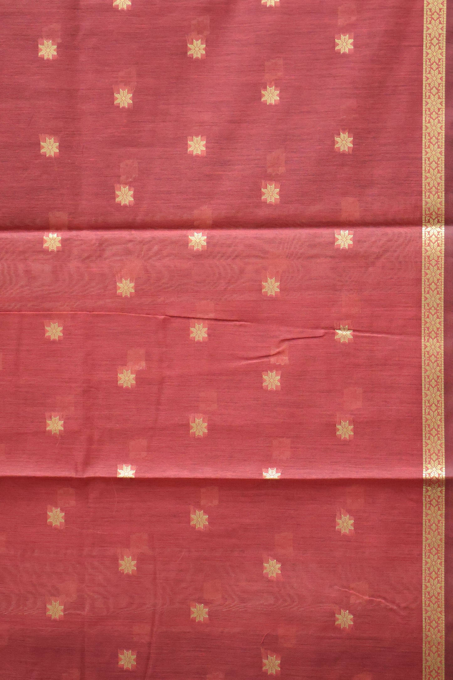 Maheswari Cotton Saree - Black Star Zari Buta