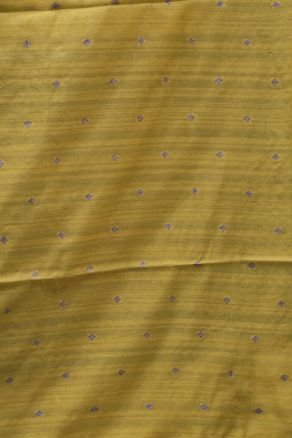 Semi Tussar Saree - Yellow