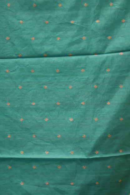Semi Tussar Saree -Ramar Blue