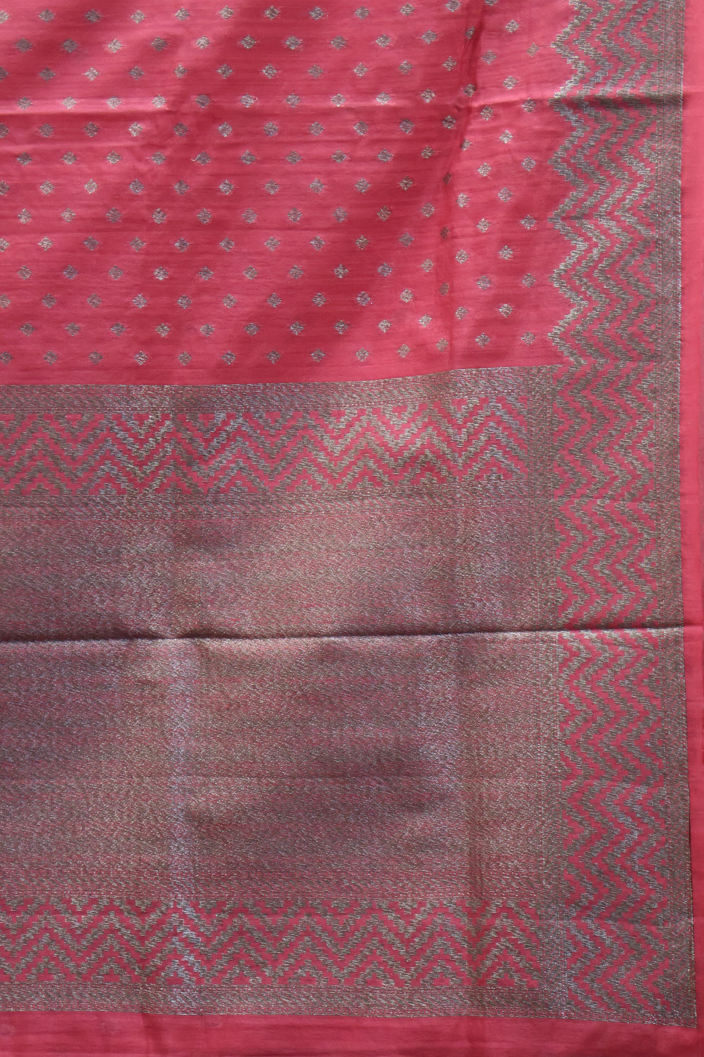 Semi Tussar Saree -Pastle Pink