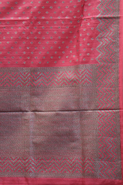 Semi Tussar Saree -Pastle Pink